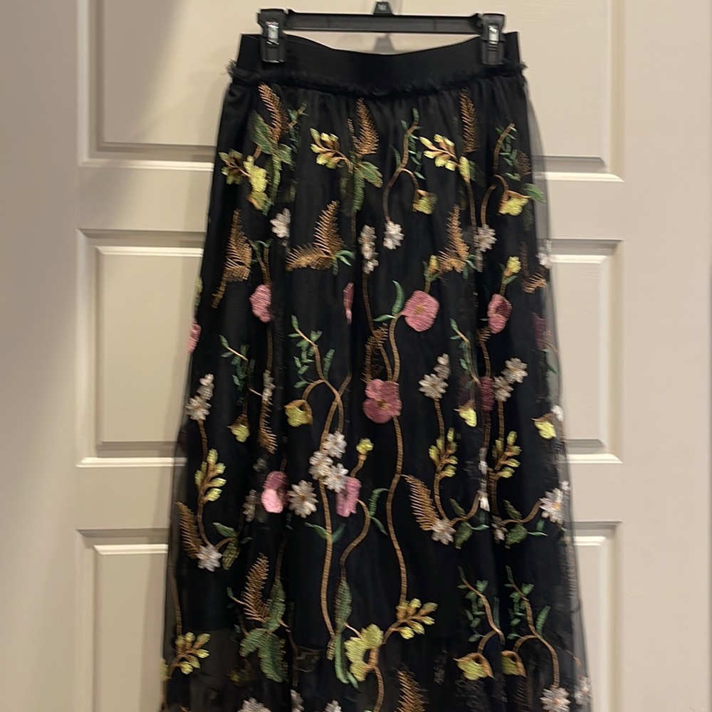 H&M black lace overlay